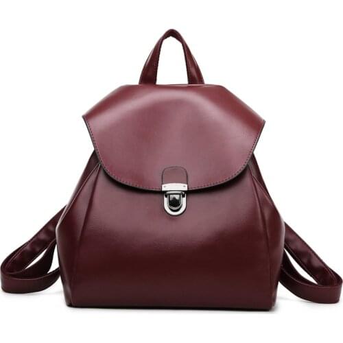 Luxury Women Leather Backpacks Large Capacity Backpack For Girls Sac A Dos School Bags For Girls Casual Female Bagpack Ladies