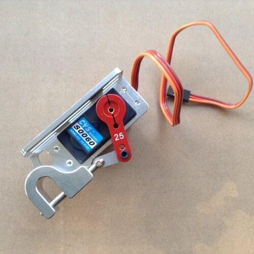 1PCS RC Bait Boats Servo Throw Device Large Torque Parabolic Switch Devices 6KG Dispenser with 25T servo Arm