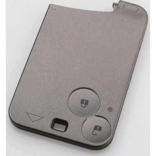 Grey Car Remote Smart Card Keyless Shell Car Key Case Cover fit for Laguna 2 Buttons Key Case Accessory Car Styling Car-covers