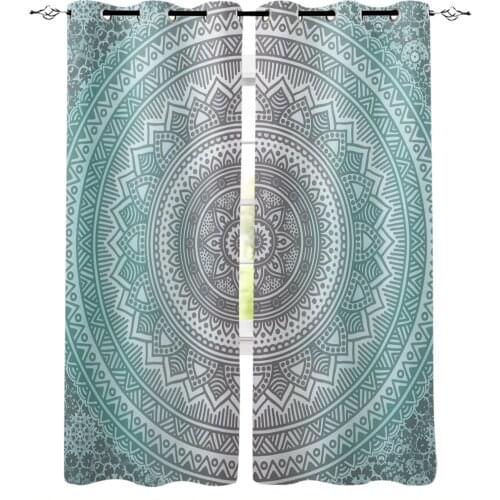 Mandala Gradient Curtains For Living Room Bedroom Window Treatment Blinds Drapes Modern Kitchen Curtains