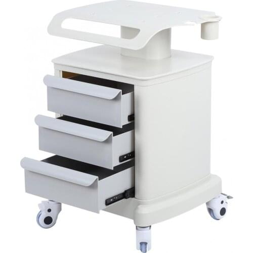 Three-Layers Beauty Salon Instrument Roll Trolley Cart Beauty Spa Tool with Drawer Beauty Spa Trolley Cart Facial Care Tools