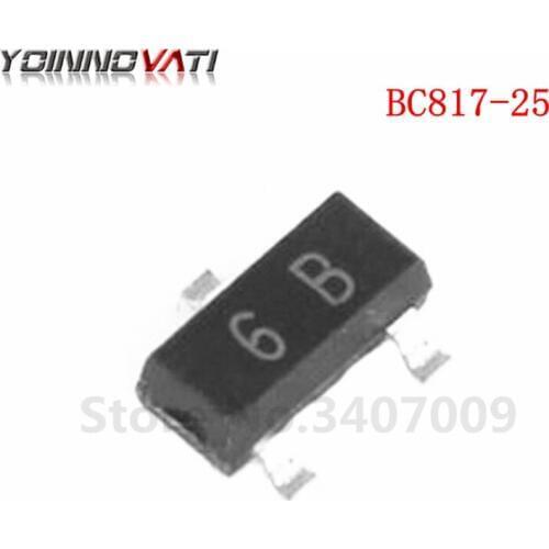 100PCS BC817 BC817-25 SOT-23 NPN 0.1A/45V general purpose transistor NEW
