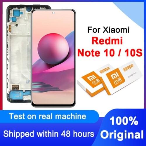 Original 6.43" Super AMOLED Display For Xiaomi Redmi Note 10 M2101K7AI M2101K7AG LCD Touch Screen Digitizer For Redmi Note 10S