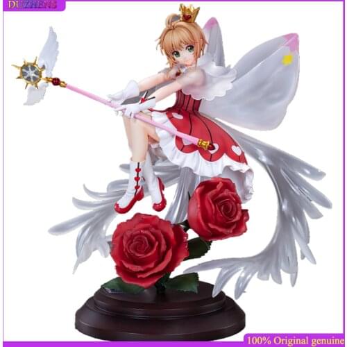 100% Original:Cardcaptor Sakura Kinomoto Sakura Transparent card Action Figure Anime Figure Model Toys Figure Doll Gift
