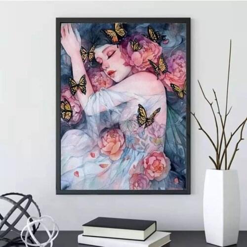 5D DIY Diamond Painting Princess Beauty Figure 3D Cross Ctitch Kits Diamond Mosaic Embroidery Home Decor Gift