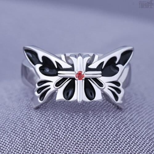 Anime Rings Love, Chunibyo & Other Delusions Takanashi Rikka 925 Sterling Silver Finger Ring Adjustable Jewelry Take Photo Props