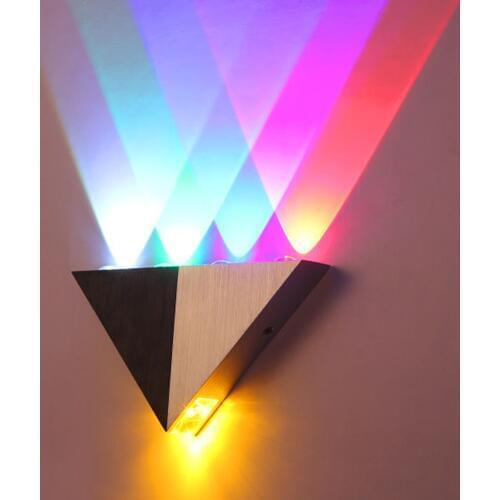 ANTINIYA 5W Led Wall Lamp AC90-265V Aluminum Triangle High Power Led Modern Home Lighting Indoor Outdoor Party Ball Disco Light