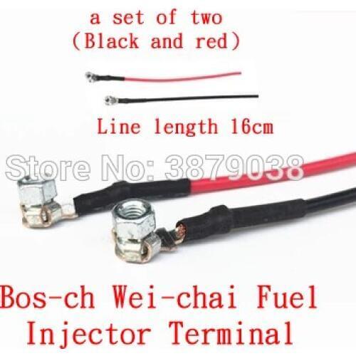 Bos-ch Weiichai Fuel Injector Terminals Solenoid Valve Power Connection Cables Bos-ch Injector Electric Columns T0211