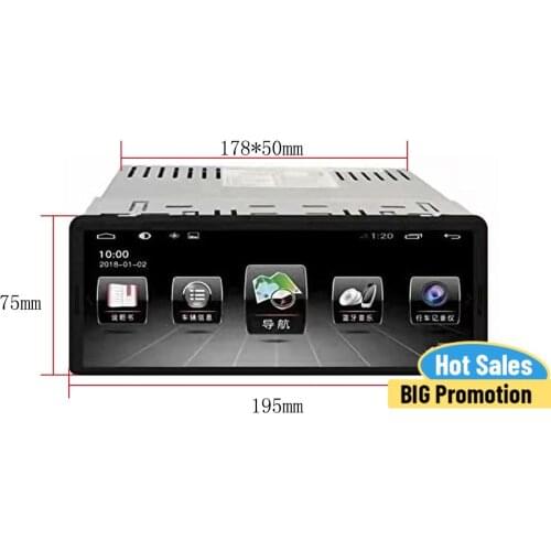 Carplay Car Radio 1 Din Stereo Receiver Android 10 Universal GPS Screen Player Audio Recorder Auto Car Radio Bluetooth Head Unit