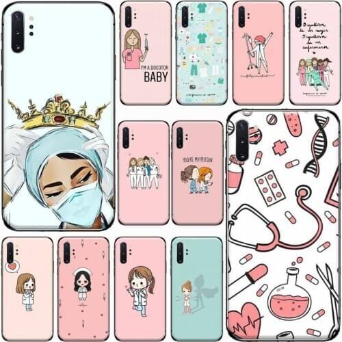 Medicine Doctor Nurse Phone Case For Samsung Galaxy S8 S9 S10 Plus S10E Note 3 4 5 6 7 8 9 10 Pro Lite cover