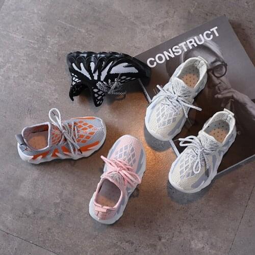 Kids Sports Shoes Autumn Children Fashion Sneakers Girls Boys Air Mesh Breathable Outdoor Running Shoes Toddler Shoes Girl adw20