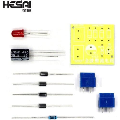 DIY Kit IN4007 Full Wave Rectifier Circuit AC To DC Power Supply Converter