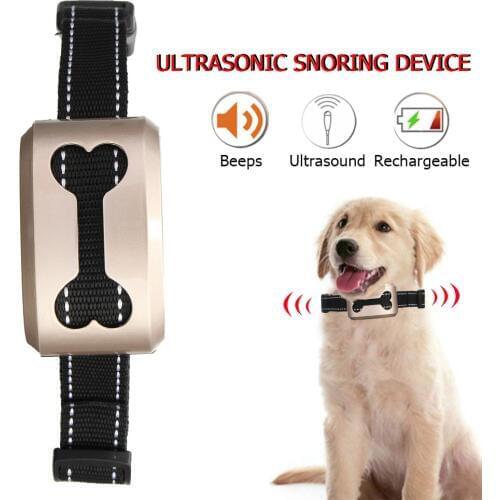 Electric Dog Barking Control Device Rechargeable Anti-Barking Collar IP65 Waterproof Ultrasonic Dog Training Collar For All Size