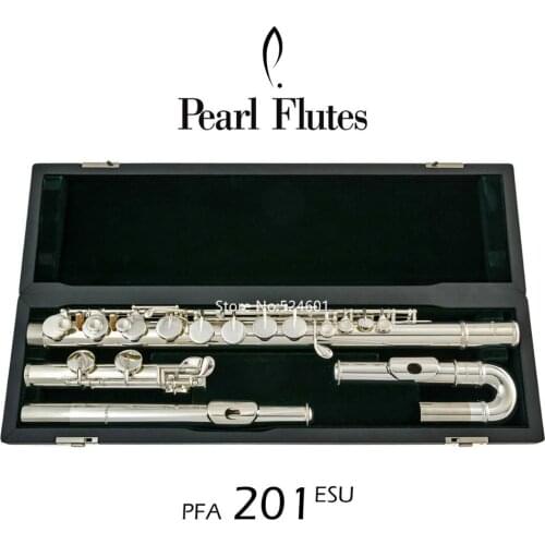 Hot Selling Pearl Alto Flute- PFA-201ESU Curved Headjoints Split 16 keys Closed Hole G Tune Nickel Silver with case