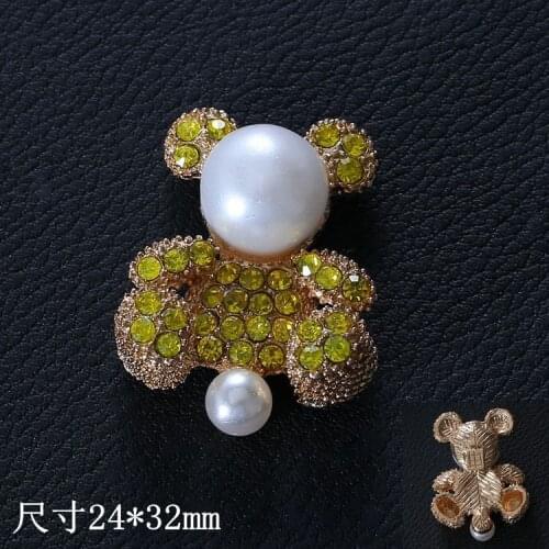 Hand-made diy full diamond bear pearl rabbit mobile phone shell jewelry accessories paste materials