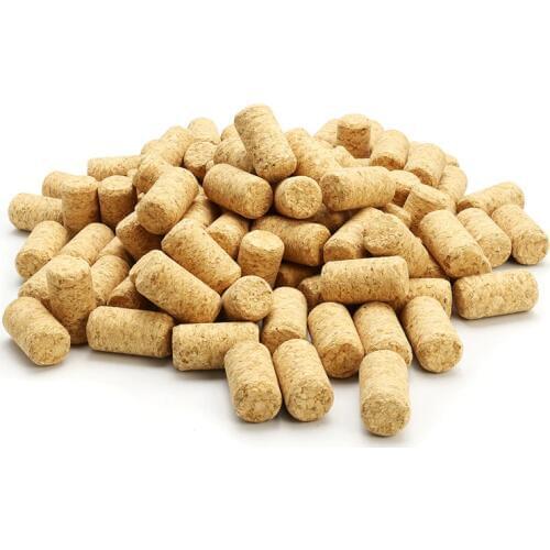 HOT-100Pcs Straight Wood Corks Wine Stopper Wood Bottle Stopper Cone Type Wine Bottle Corks Plug Sealing Cap Beer Bottle Corks