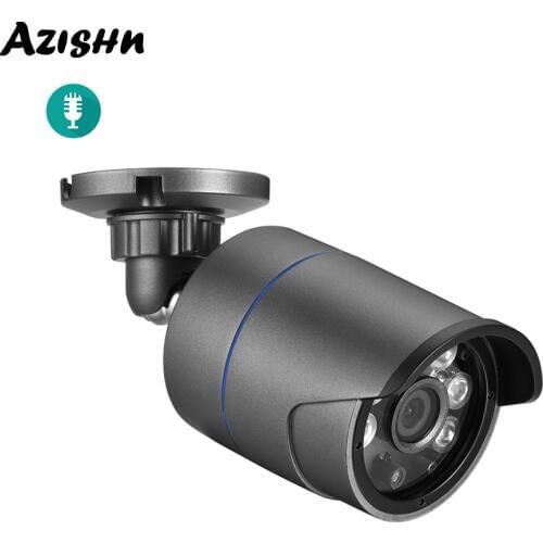 H.265X Audio 5MP 2592X1944P Sound IP Camera ONVIF Metal Outdoor IP66 6Array IR night vision 2MP/3MP Security CCTV Cam POE/DC