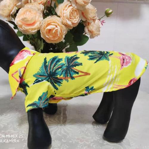 2021 Hot Pet Inch Fir Hawaiian Style Cool and Comfortable Print Spring/Summer Moisture Absorption and Perspiration Skin-friendly