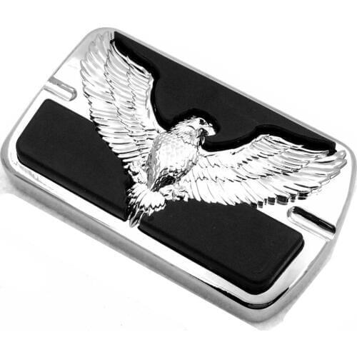 Motorcycle Eagle Hawk Emblem Foot Large Brake Pedal For Harley Electra Glide Softail Dyna FLHR Tour Glide
