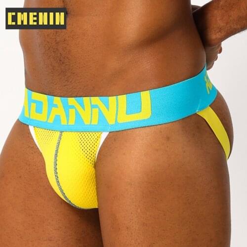 Gay Mens Sexy Men Underwear Thongs Cotton Mens Jockstrap Briefs Man G String Thongs Mens Underpants Lingerie AD154