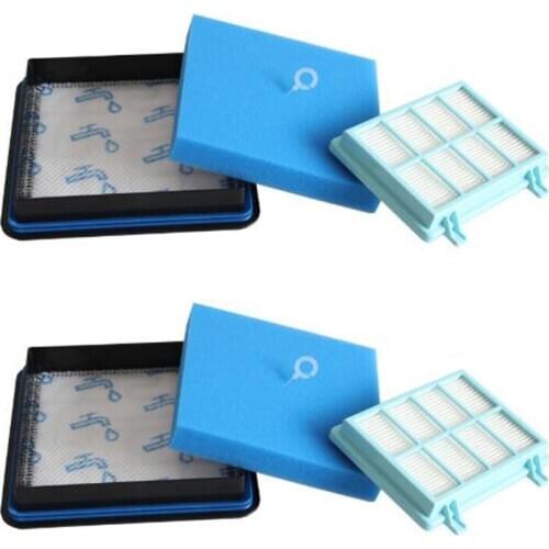 Pack of 2 Filter Set for PowerPro Compact FC9331 FC9332 FC8010 Vacuum Cleaners