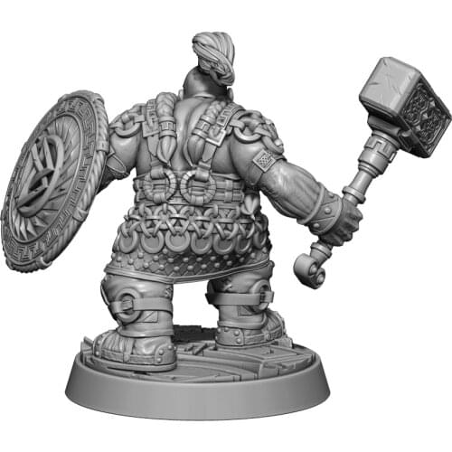 1/32 56mm Resin Model Kits Dwarves Dwarf Warrior Figure Unpainted No Color RW-199