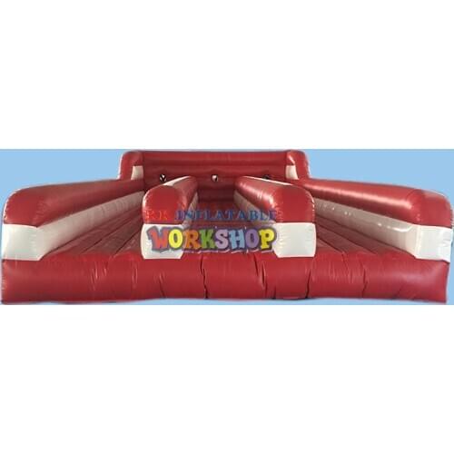 Manufacture custom Inflatable Sport Games Competitive Challenge Race Equipment Two Lane Inflatable Bungee Run