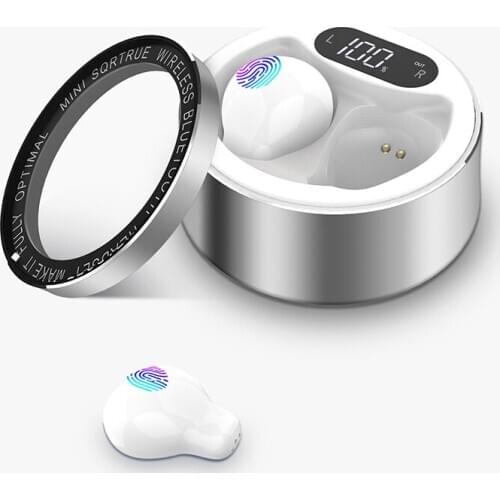 Subcompact Hidden Wireless Bluetooth 5.0 Ringtone Control Portable Rechargeable Earphones TWS Bluetooth Earphones