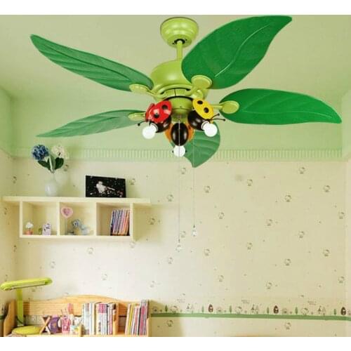 LED Ceiling Fan Light Theme Restaurant Decoration Chandelier Creative Personality Childrens Room Bedroom Celing Fan with Light