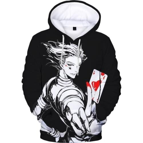 Hisoka Hoodies Anime Hunter X Hunter Hoodie Japanese Harajuku Cartoon Killua Zoldyck Sweatshirt Men Women Autumn Casual Pullover