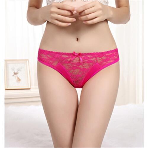 Girls Panties Solid and Breathable Lace Girls Briefs Panties Transparent Thongs G-string Female Comfortable Lingerie 6pcs/lot