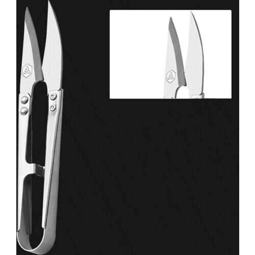 U Shape Cutting Scissors Stainless Scissors Sewing Tailors Shears Steel Yarn Cross Stitch Embroidery Scissor Cutter Tool Supply