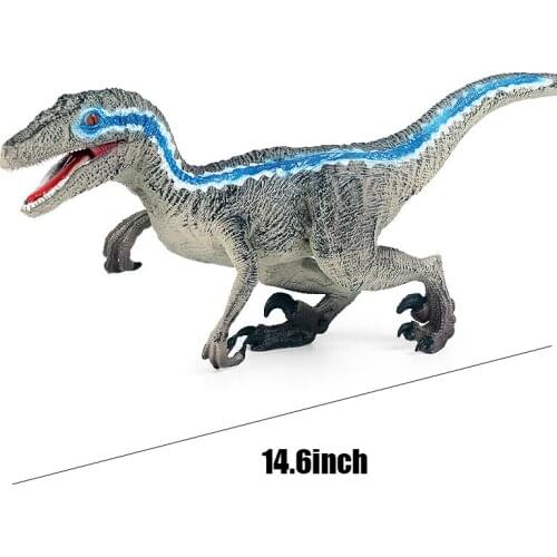 World Park Large Simulation Dinosaur Model Toy Animal Model Velociraptor Action Character Child Collection Toy Gift