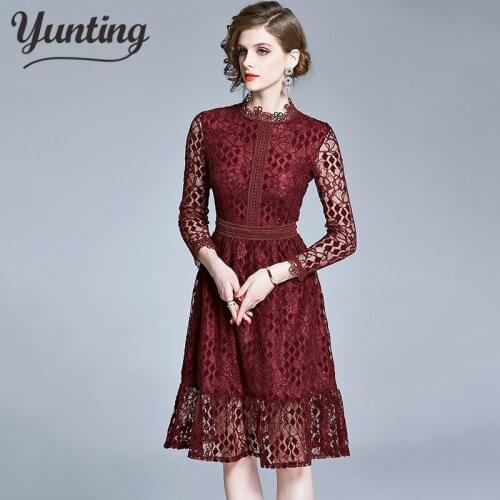 Модные платья-трапеции Yunting China At AliExpress