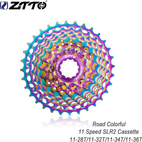 ZTTO New Road Bike 11S SLR2 Cassette Ultralight 11-28T Colorful Random Freewheel 11-36T Steel CNC 11 Speed K7 Road Gravel Bike