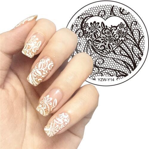 1 Pc New Fashion Gorgeous Nail Art Print Stamping Plates Good Quality Nail Polish Template Nails Stencil DIY Styling Tools