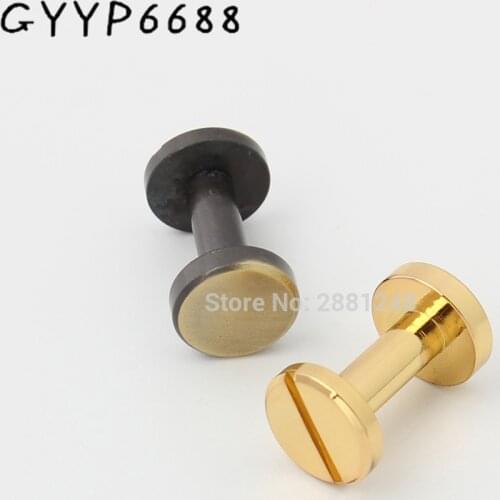 10-30pcs 5 colors 10*12mm copper round flap head metal stud for punk bags screws nickel hardware rivet studs nail accessories