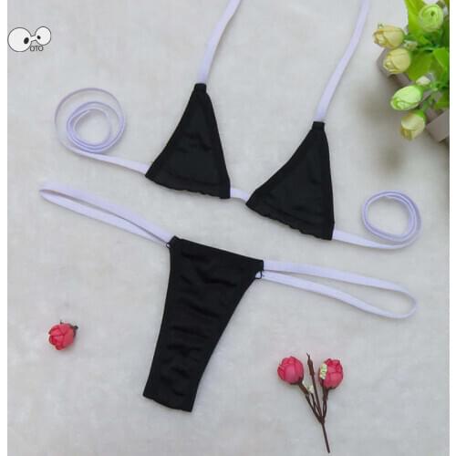 2020 Sexy Brazlian Micro Bikini Set Women G-String Thong Mini Swimwear Exotic Beach Biquini Bathing Suit Swimsuit Sex Lingerie