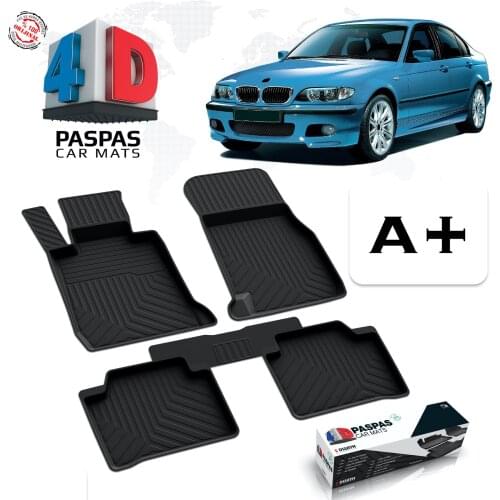 FOR BMW 3 SERIES E46 BRAND CAR RUBBER MAT 5 PIECE UNDERWEAR OUTDOOR ACCESSORY M PAKET1998 1999 2000 2001 2002 2003 2004 2005 MODEL