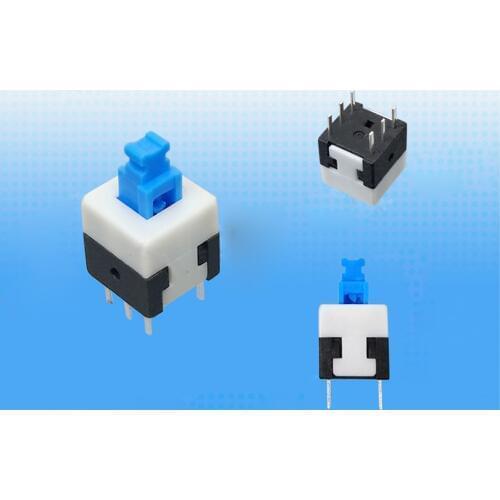 50pcs 8*8mm mini switch soft touch switches square push button key 6 Pins buttons wholesale price