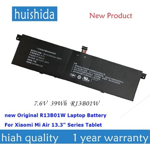 7,6 V 39Wh R13B02W New original laptop battery for XIAO MI Air 13,3 R13B02W R13B01W 5230mAh series