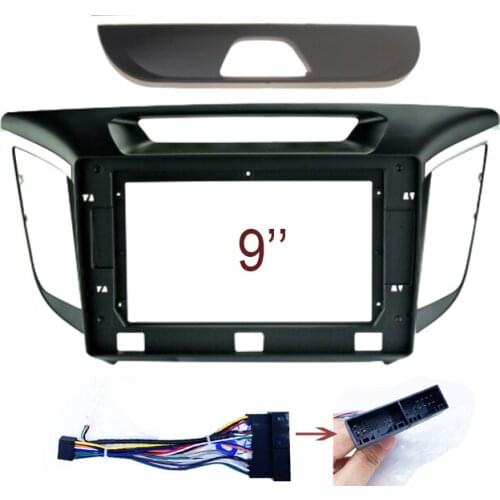 Car Fascia For Hyundai IX25 CRETA 2014-2018 2Din Car Frame Audio Fitting Adaptor Facia Panel For Hyundai CRETA 2015- 2018