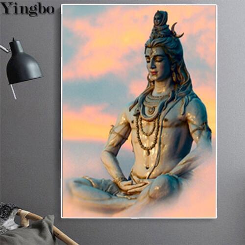 Lord Shiva Indian God Religion Diamond Painting DIY 5D Full Square round Diamond Embroidery Diamond Mosaic Cross Stitch art