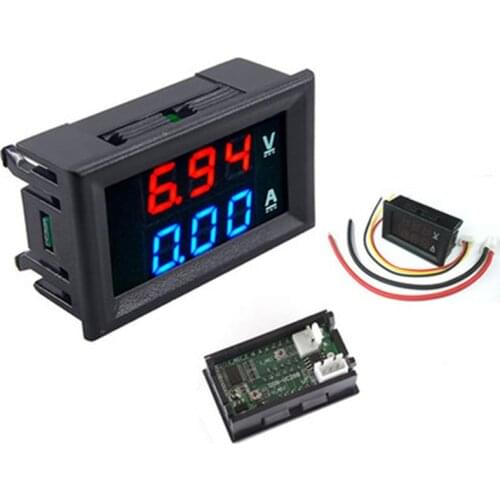 0-100V Digital Voltmeter Ammeter 10A 50A 100A Amp Volt Voltage Current Meter Detector Tester 0.56'' LED Display Detector Test