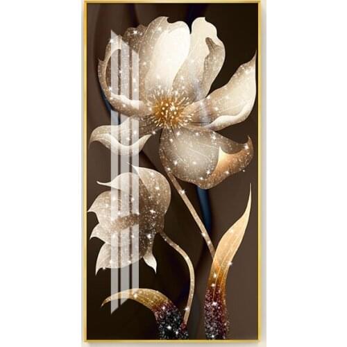Bodhi flower Wall Poster Paintings Wall decor 5D Crystal Porcelain Painting Diamond inlay Painting Art Aisle Living room Decor
