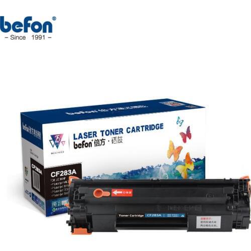 Befon Compatible 283A Toner Cartridge Replacement for HP CF283A 83A Easy Refilled for laserjet pro M125 M127 M127FN M126FN M125N