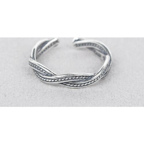 L&P Genuine 925 Sterling Silver Adjustable Cuff Ring Jewelry Ring For Women Young Girl Sets Punk and Trendy Fine Jewelry