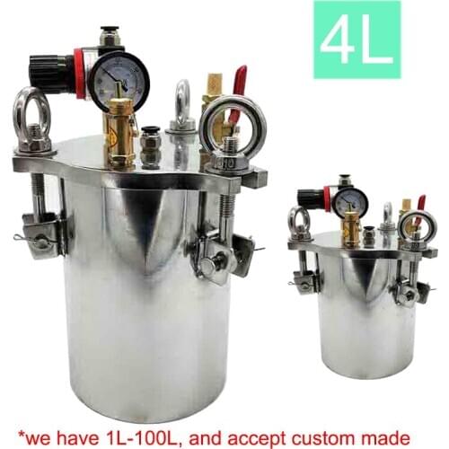 4L glue dispensing pressure tank container bucket for glue fluid CPB board dispensing machine