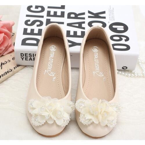 Candy colored girls leather flats 2018 new sweet girl bow princess shoes for children flat shoes chaussure fille 2-8 years