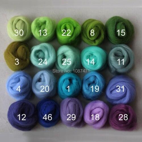 Beautiful merino wool felt Handmade wool felt poke fun diy material to statehood wool set kit purple 10 system Free shipping